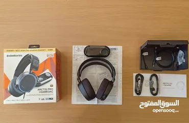  1 SteelSeries Arctis Pro + GameDAC Wired Gaming Headset - and Amp - PS5/PS4 and PC ستيل سيريز