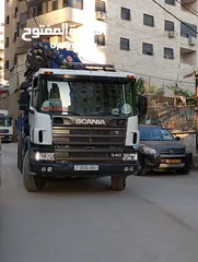  6 شاحنه سكانيا مديل 2003 ضبل حي  رافعه من نوع bm 385.5 مديا 2010