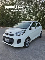  3 # KIA PICANTO ( YEAR-2017) WHITE COLOR HATCHBACK CAR FOR SALE