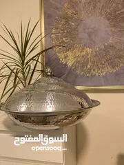  4 اواني / صحن / جاط فاخر للغداء مع غطاء