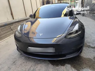  1 تيسلا 3 موديل 2021 لونج رينج دول موتور جمرك جديد