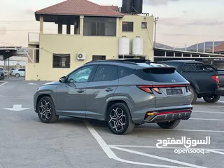  10 هونداي توسان N-Line Plug In /2022  فل الفل فتحة سقف بانوراما  فل مسكر