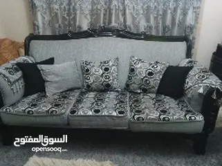  6 طقم كنب تفصيل خشب زان