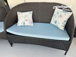  1 طقم رتان خارجي