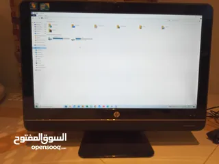 1 كمبيوتر HP Compaq 6000 Pro AIO – شاشة وكيسة في جهاز واحد  حالة ممتازة  قابل للتفاوض