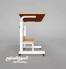 3 طاولة الدراسة والشغل (مكتب) مع رفين معدن ثقيل الحجم الكبير 40*80 سم بسس 19.99  د