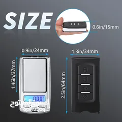  3 ميزان دقيق 0.01 - 200 g شكل ريموت سيارة مناسب للذهب والمجوهرات ووو
