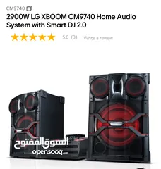  1 2900W LG XBOOM CM9740 Home Audio System with Smart DJ 2.0 Sound