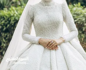  5 فستان فرح للبيع جديد استعمال ساعتين فقط بالطرحه