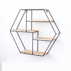  5 وهاي الرفوف الحديد والخشب هي اللمسة اللي بتكمل المكان بسعر 50 شيكل وكل 3 بسعر 99 شيكل مش مجرد