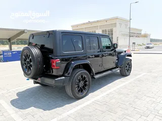  7 Jeep Wrangler Sahara Hybrid - 2023 - Black