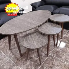  29 طاولات وسط وسيرفس متوفره  بعدة أشكال متنوعه منها مدور ومستطيل ومربع واحجام مختلفه وعده قياسات