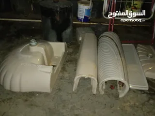  1 طقم مغسلة مع رف وقاعده وتاعت صابون وفلتر