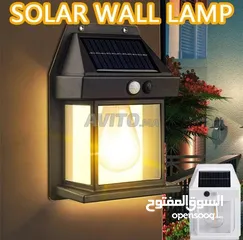  4 مصابيح طاقة شمسية 3 شمعات strong solar light