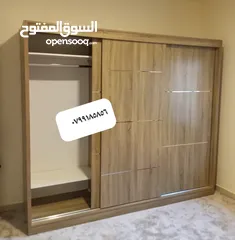  7 خزائن ملابس خشب لامنيت 18م جميع الوان حسب الطلب كفاله على جميع اعمالنا