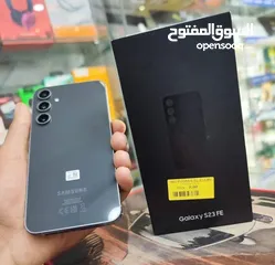  1 مستعمل اخو الجديد Samsung S23 FE 5G رام 16 جيجا 128 و 256 عربي شرق اوسط أغراضة والكرتونه متوفر توصيل
