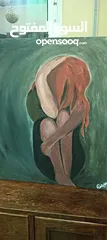  10 عده لوحات كانفس ألوان الأكليرك احجام  45سم  في 50سم لعشاق الرسم