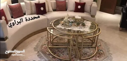  6 طاولات سفرة  طاولات وسط  طاولات سيرفس  مداخل