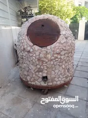  1 فرن حجري غاز متنقل حجم كبير السعر حرق
