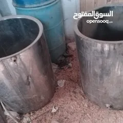  4 سخانات حليب دبل جكيت وحوض جبنه وَماكنات قهوه