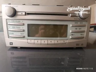 1 قارئ CD وراديو.  بدون شاشه كبيره تويوتا كامري