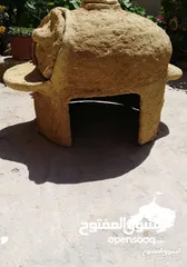  6 فرن طابون متحرك صنع من طين