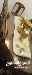  3 طاوله سفره دمياطي خشب زان للبيع بداعي للسفر