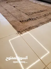  9 طقم سجاد تركي 3 قطع احجام مختلفة استخدام خفيف اصلي لون بيج اجمل لون  واجمل نقشة التركي سعر حررق