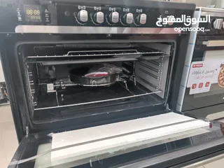  8 عرض نااار على فرن فريش ماتركس 90 سم سلفر ستيل فل سيفتي كامل مع مروحه
