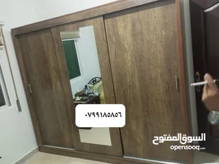  15 خزائن ملابس خشب لامنيت 18م تفصيل حسب الطلب والمقاس  جميع الوان جودة عالية