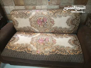  4 طقم كنب للبيع خشب زان نظيف