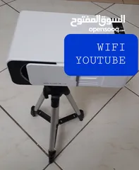  12 بروجكتر جديد بالكرتون WIFI مع ريموت كنترول يشبك مباشره علي النت والموبايل بدون وصلات