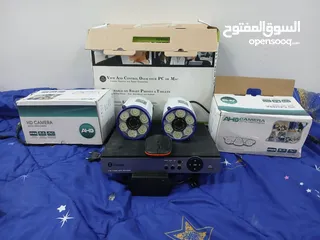  1 2كاميرا. HDو DVR جداد لم يستعملن ابدا