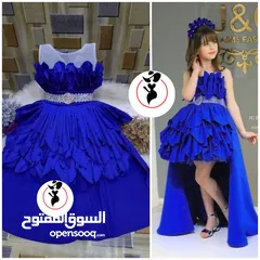 4 فستان بناتي قصير ابو ذيل روووعة