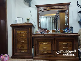  5 غرفة نوم خشب زان وقشرة زيتون