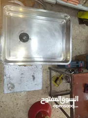  5 ماكينة لحمه حجم كبير مع 3مقاسة مع صحن ستانلس ستيل