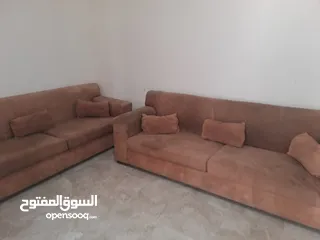  1 طقم كنب 7 مقاعد + صوفتين تفصيل ثقيل و بوفيه 4 قطع 18 لاتيه حرق سعر