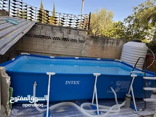  24 عرض خاص وحصري مسبح Intex الامريكي العملاق بطول 4.5متر وعرض 2.2متر وعمق 0.84متر  الان بسعر حصري