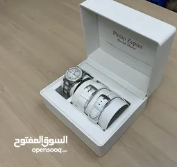  2 ساعة سويسرية جديدة بالكرتونة