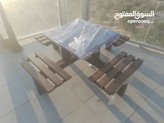  18 جلسات ومقاعد خارجية جلسات تفصيل حسب الطلب حديد ثقيل خشب سويد يوجد العديد من الموديلات