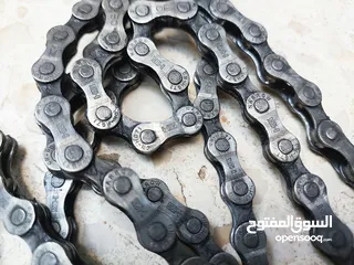  5 بكرة خلفية 7 سرعات تايواني للبسكليت مع الجنزير بحالة 7 speed bicycle freewheel with chain