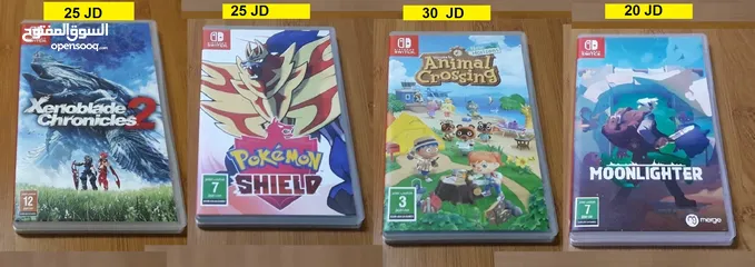  3 العاب Nintendo Switch موجود ايادي وقطع