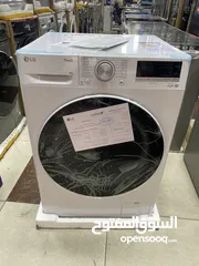  1 غسالة ال جي 8ك 1400 دورة لون ابيض موديل 2025