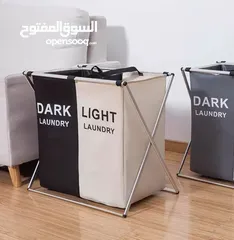  5 سلة الغسيل الثلاثية – تنظيم وأناقة في قطعة وحدة!  تعبتي من خلط الغسيل كل مرة؟مع سلة الغسيل 3