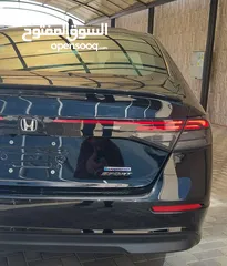  13 هوندا اكورد موديل 2024 لون اسود فحص كامل تصلح للاعفاءات اوالعمومي اومجمركة