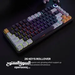  5 FANTECH ATOM81 MK875V2 MECHANICAL GAMING KEYBOARD – MIZU SERIES SKY BLUE كيبورد فانتيك ميزو 81