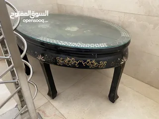  2 طاولة قهوة خشب زان