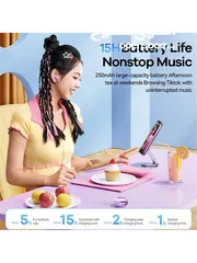  26 REMAX CozyBuds W13 ANC+ENC Dual Noise-Cancelling Music Headphones Wireless Headset (Pink)