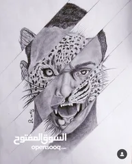  23 رسم رصاص فحم الوان