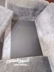  6 طقم كنب حرف L+ثنائية كل شيء موضح بالصورة